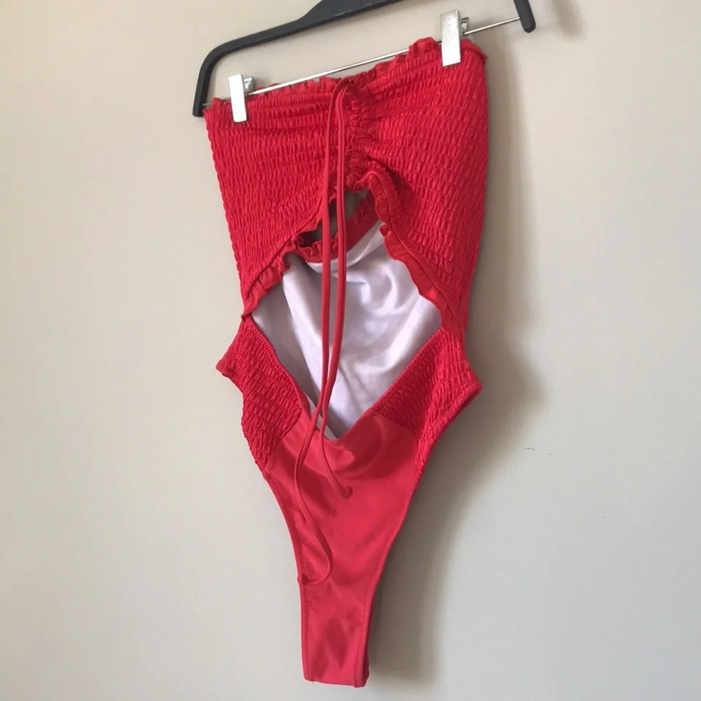 Red bathing Suit - Picture 3 of 4